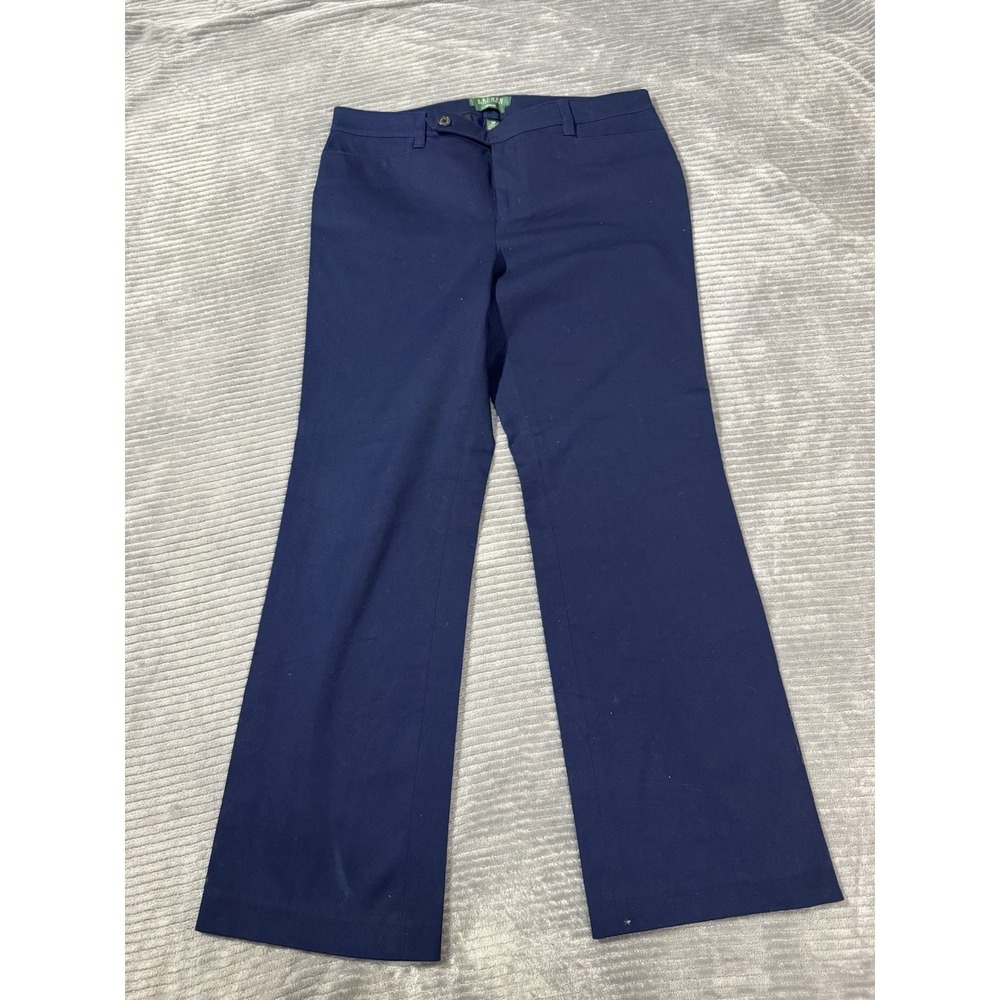 Lauren by Ralph Lauren Women Blue Casual Pants 12 Petites Vintage